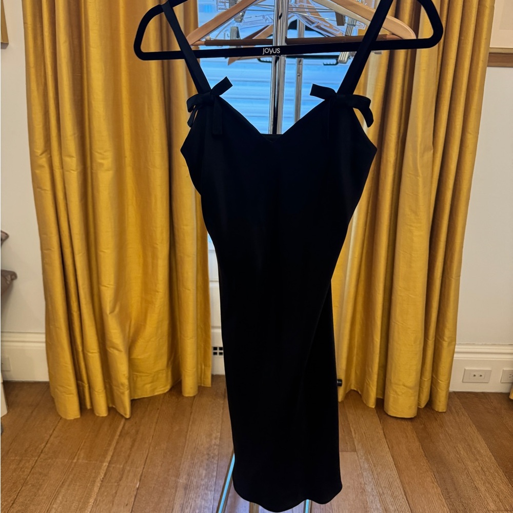 Sleek Episode Black Dress with Bows - Size 2